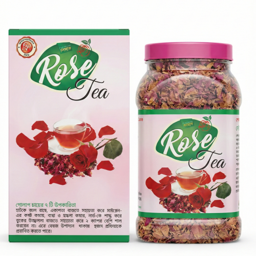 Rose Tea | Natural Rose Petal Herbal Tea | Caffeine Free | 150gm