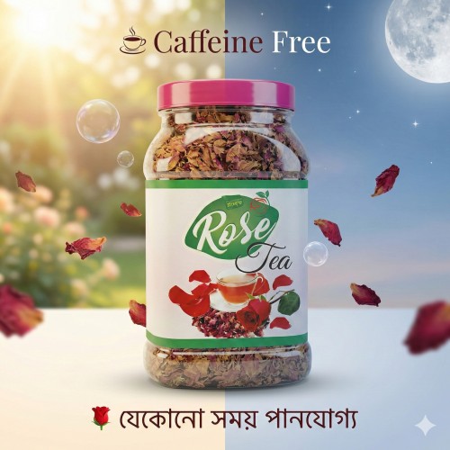Rose Tea | Natural Rose Petal Herbal Tea | Caffeine Free | 150gm
