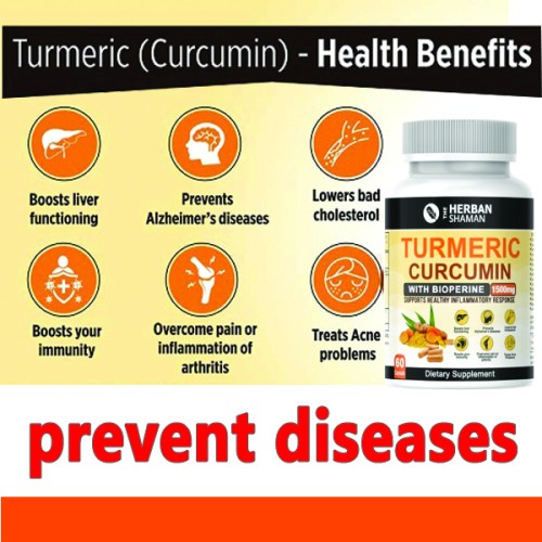 Natural Turmeric Curcumin with Bioperine