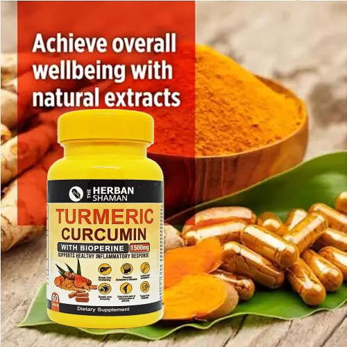 Natural Turmeric Curcumin with Bioperine