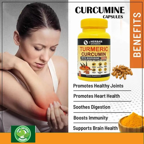 Natural Turmeric Curcumin with Bioperine