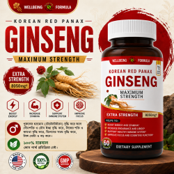 Korean Red Panax Ginseng ( Made in usa )